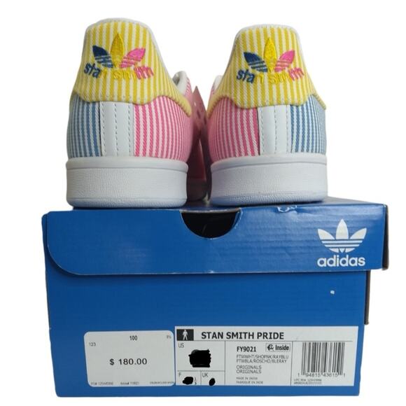 Wn Sneaker Size 11 Adidas Stan Smith Pride Love Unites Special Edition Laced New - Picture 9 of 15
